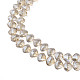 Chapelets de perles en verre transparent électrolytique&nbsp;EGLA-N002-36-F03-3