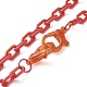 Set di collane con catena di cavi acrilici NJEW-JN03635-2