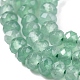 Chapelets de perles en rondelles en jade de Malaisie naturel teint G-E316-2x4mm-40-3