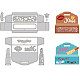 口紅収納ボックス炭素鋼切削ダイスステンシル  DIYスクラップブッキング用  フォトアルバム  装飾的なエンボス紙カード  ステンレス鋼色  ボックス  129~163x68~94x0.8mm  2個/セット DIY-WH0309-1540-1