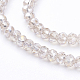 Electroplate Glass Beads Strands X-EGLA-F003-C13-3