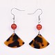 Cellulose Acetate(Resin) Dangle Earring EJEW-JE03157-2