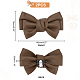 Leather Bowknot Shoe Decorations AJEW-WH0323-23E-2