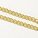 Fabricación de collar de cadena trenzada de hierro vintage para diseño de relojes de bolsillo CH-R062-G-3