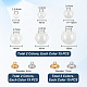 Pandahall elite 60pcs botellas redondas de bola de globo de vidrio soplado mecanizado BLOW-PH0001-17-2