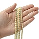 Eco-Friendly Glass Pearl Barrel Beads Strands X-HY-O001-B-03-4