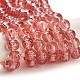 Chapelets de perles en verre transparent drawbench X-GLAD-Q012-8mm-01-2
