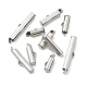 100Pcs 5 Styles Iron Slide On End Clasp Tubes IFIN-YW0003-11-3
