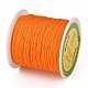 編み込みナイロン糸  ビーズジュエリー作りのための中国結びコードビーズコード  ダークオレンジ  0.5mm  約150ヤード/ロール NWIR-R006-0.5mm-172-2