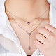SHEGRACE 925 Sterling Silver Two-Tiered Necklaces JN700B-3