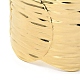ステンレススチール製ワイドカフバングル 304 個  ゴールドカラー  内径：2-3/8インチ（6.1cm） BJEW-P302-12G-4