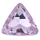 Cabochons en verre de dos avec point avec strass&nbsp;RGLA-A016-23x7mm-M-2