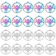 DICOSMETIC 20Pcs 2 Colors Goat Head Charms Stainless Steel Animal Charms Hollow Flat Round Inverted Pentagram Pendants Rainbow Color Sheep Skull Charm for DIY Necklace Jewelry Making STAS-DC0011-75-1