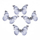 Polyester Fabric Wings Crafts Decoration X-FIND-S322-010B-08-1