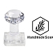Tampons de savon en acrylique transparent avec poignée DIY-XCP0002-91G-1