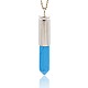 Pendentifs pointus turquoise synthétiques G-N0059-04-2