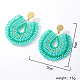 Boucles d'oreilles pendantes en perles de verre pour femmes LS3119-3-2