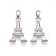 Латунные микро проложить кубического циркония подвески KK-T070-89P-1