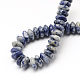 Rondelle Natural Blue Spot Beads Strands G-R309-16-2