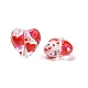 Fili di perline di vetro smaltato fatte a mano per San Valentino LAMP-K037-09H-2