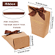 Benecreat 12 упаковка подарочные пакеты упаковочные пакеты декоративные подарочные пакеты 16.5x13.5x6 см с 12 нитями полиэфирной ленты для свадьбы CARB-BC0001-14-2