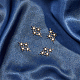 SUPERFINDINGS 4Pcs Brass Pave Clear Cubic Zirconia Connector Charms KK-FH0007-05-5