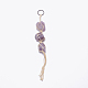 Irregular Gemstone Hanging Pendant Decoration HJEW-TAC0001-07B-1