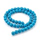 Chapelets de perles en turquoise synthétique G-E511-02-6mm-2