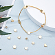 SUNNYCLUE 1 Box 80Pcs Gold Plated Spacer Beads Heart Charms Star Shaped Flat Round Ball Spacer Beads for DIY Jewelry Bracelet Making KK-SC0001-26G-5