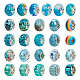 NBEADS 54PCS Mixed Style and Colors European Beads FPDL-NB0001-02B-1