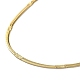 304 colliers chaîne serpent plat en acier inoxydable pour femme NJEW-D058-04G-2