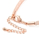 Brass Mesh Chain Bracelets for Women DIY-B066-02G-04-3