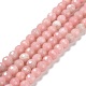 Chapelets de perles en opale rose naturelle G-E571-22A-1