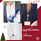 Sunnyclue 1 Box 6 Stile Weihnachts-Lanyard mit Druckknopf-Lanyard-Halsketten-Set DIY-SC0022-02-5