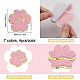 CHGCRAFT 28Pcs 7 Colors Towel Embroidery Style Cloth Self-Adhesive/Sew on Patches DIY-CA0004-87-2