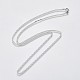 304 Stainless Steel Curb Chain Necklaces NJEW-L162-01C-P-2