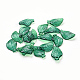 透明なアクリルパーツ  葉  濃い緑  20x13x4mm  穴：2mm  約1660個/500g TACR-436-17-1