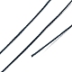 ラウンドワックスポリエステル糸ストリング  マイクロマクラメコード  ツイストコード  革縫い用  ミッドナイトブルー  0.55mm  約131.23ヤード（120m）/ロール YC-D004-02C-055-3