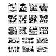 Plastic Drawing Painting Stencils Templates Sets DIY-WH0172-200-1