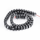 Non-magnetic Synthetic Hematite Beads Strands G-P341-29-6x6mm-2