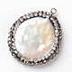 Ciondoli perla naturale PEAR-D186-01-2
