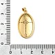 Латунные микропаве прозрачные подвески с фианитом KK-I360-061G-3