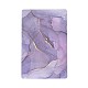 ホットスタンピング厚紙紙ジュエリーディスプレイカード  イヤリング＆ネックレスの吊り下げ用  長方形  紫色のメディア  9x6x0.04cm  穴：1.6mm CDIS-A005-01I-1