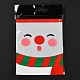 Рождественская тема прямоугольник пластиковый замок на молнии сумки для хранения конфет OPP-I003-02C-2