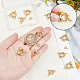 PH PandaHall 16pcs Spring Ring Clasps 4 Size 18K Gold Plated Closed Ring Clasps Long-Lasting Clasps Jewelry Link Connectors for DIY Craft Necklace Bracelet Anklet Jewelry Making FIND-PH0006-09-3