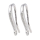 Ganci di orecchini in ottone&nbsp;KK-U008-05P-1