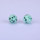 Printed Round Silicone Focal Beads SI-JX0056A-21-1