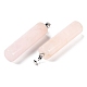 Colgantes naturales de cuarzo rosa G-E603-02P-04-3