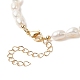 Bracelets de cheville en perles de riz naturel AJEW-AN00534-5