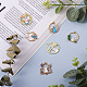 Cheriswelry 48pcs 12 colgantes de rhinestone de cristal de aleación de estilo ENAM-CW0001-18-5